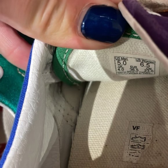 Vans Era Pride Patchwork Glitter Low Top Canvas Leather Sneakers Running Shoes - Picture 7 of 9